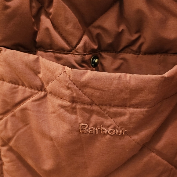 Women's Quilted Brown Coat - Picture 8 of 13